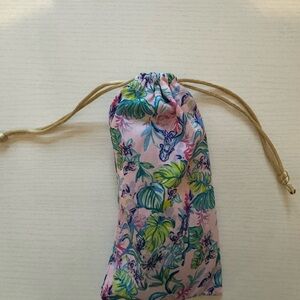 Lilly Pulitzer Floral Sunglasses Pouch - Pink and Green